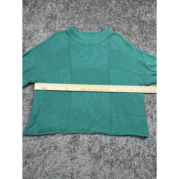 Free People‎ Beach Sweater Knit S Boxy Fit Pullover Coastal Grandma Aesthetic - Picture 3 of 8
